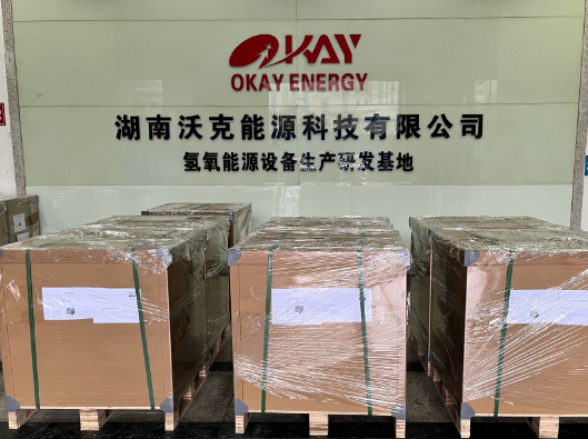 沃克能源50台OH1000氢氧焊机出口装柜发往欧洲